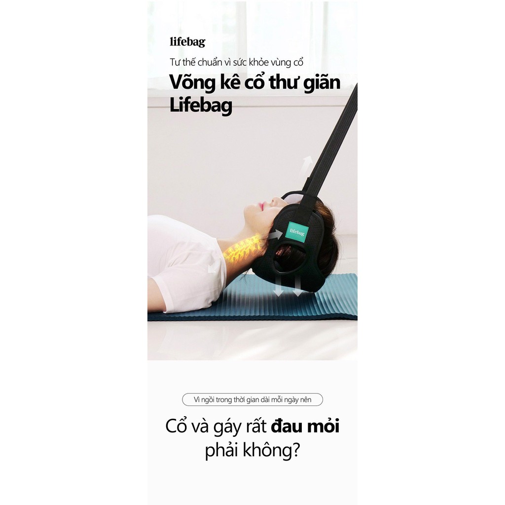 Võng Kê Cổ Thư Giãn Lifebag Neck Hammock GomiMall