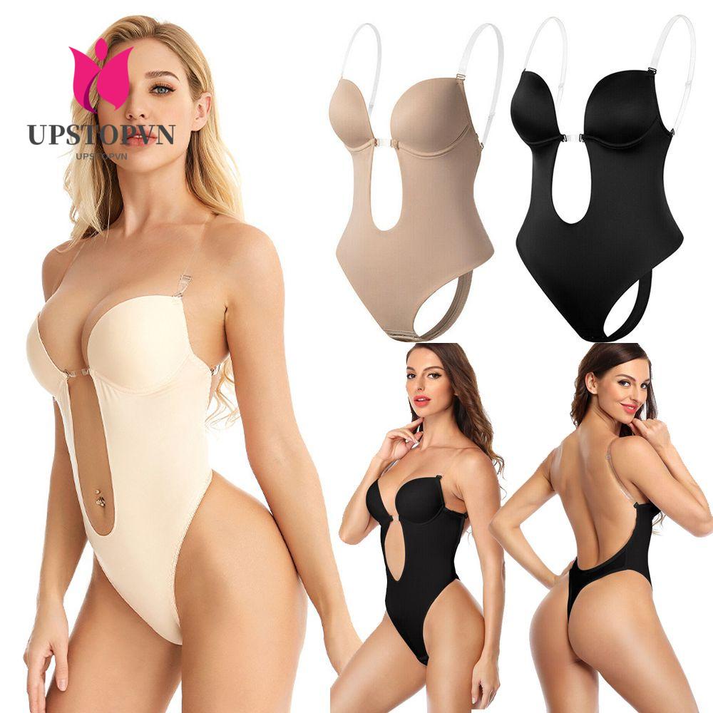 UPSTOP Bộ Bodysuit Định Hình Hở Lưng Quyến Rũ Cho Nữ