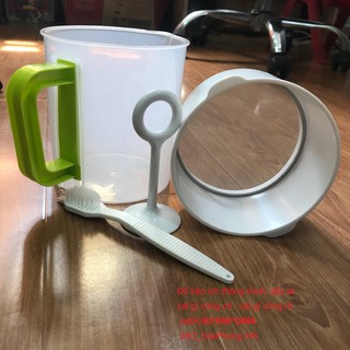 Bộ rây lọc cháo cho bé + Bộ dụng cụ nghiền thức ăn cho bé 1.5L