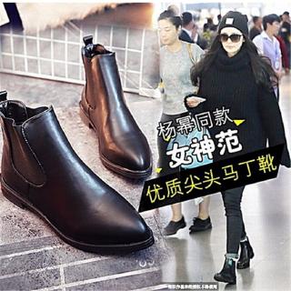Giày bốt da nữ cổ cao thời trang Anh Quốc