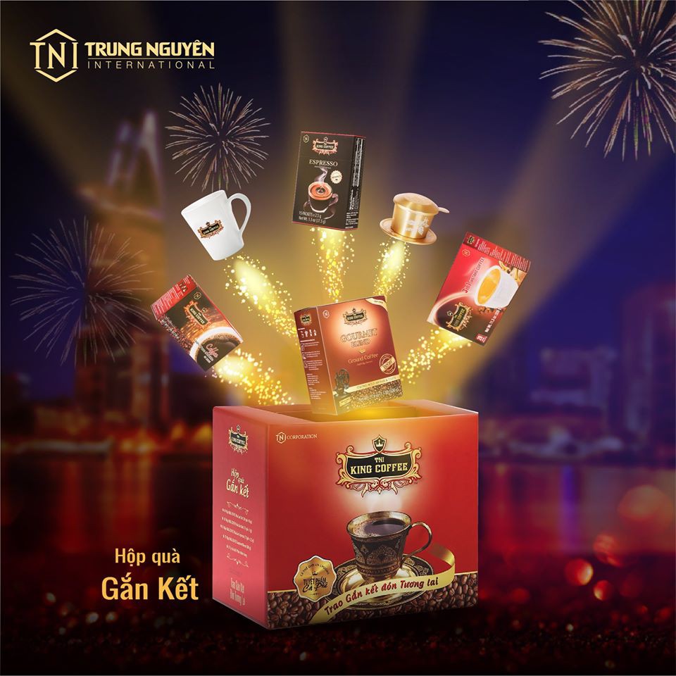 Hộp Quà tặng Cà Phê Gắn Kết KING COFFEE - Quà tặng gắn kết yêu thương