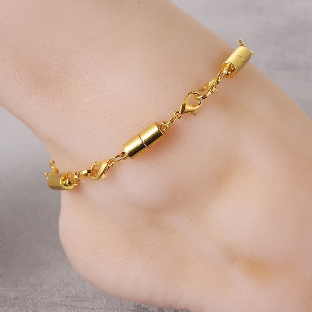 Khóa Cài Nam Châm Hình Cầu Màu Vàng/Bạc Quyến Rũ Làm Trang Sức Cho Nữ