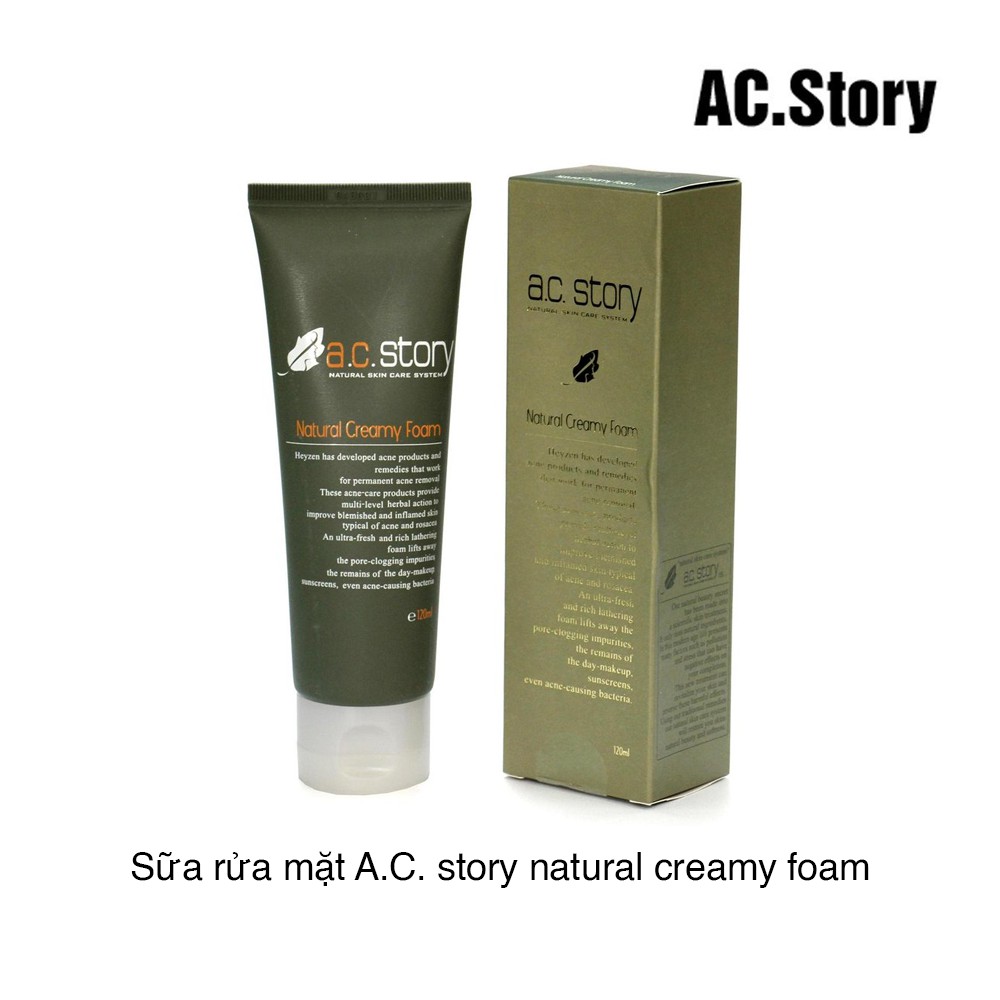 Sửa rửa mặt kiểm soát mụn A.c.story natural Creamy Foam