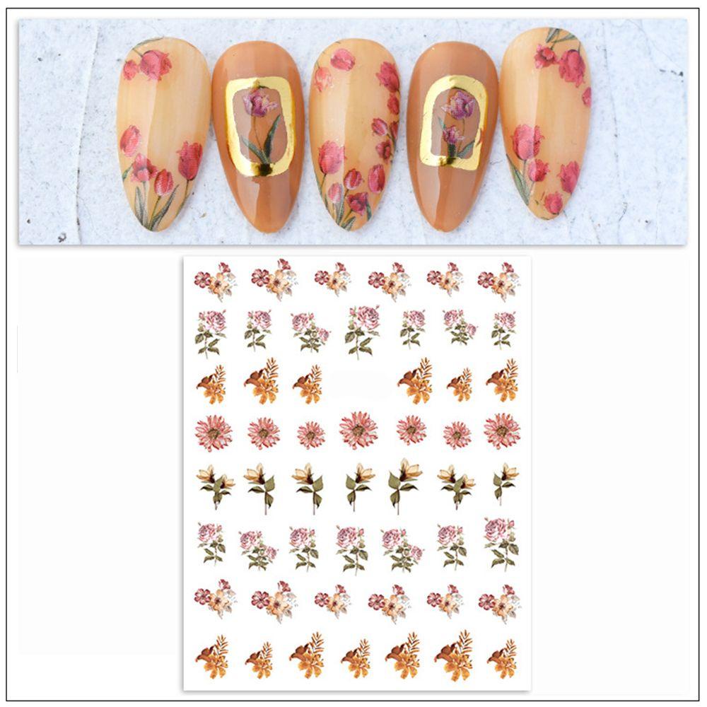 1 Tờ Nhãn Dán Trang Trí Móng Tay Nghệ Thuật Tự Dính