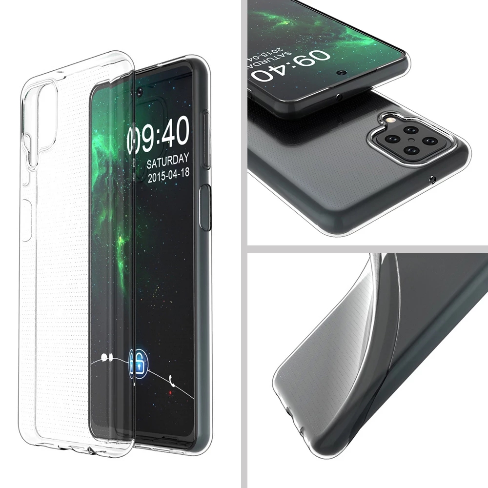 Ốp lưng dẻo trong suốt chống sốc cho Samsung Galaxy A14 A54 A34 A24 A03s A04s A04 A04e A52s A52 A03 A53 A33 A73 A13 A23 A12 A22 A32 A42 A72 A02s A02 Core M14 M13 M23 M33 M53 5G