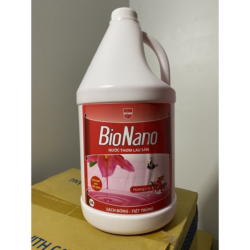 nước lau sàn nhà bio nano hương hoa ly 3,8l