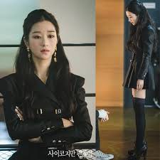 Váy giả vest đuôi xếp li chị đẹp Seo Ye Ji phim Điên Thì Có Sao