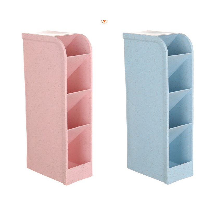 Kệ để đồ 4 ngăn pilu ống đựng bút, mỹ phẩm mua nhiều để ghép trang trí