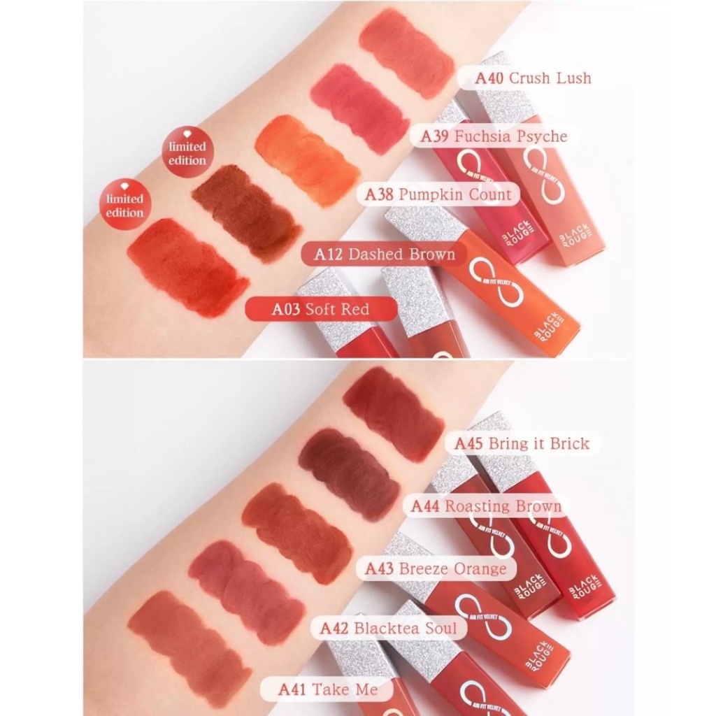 Son Kem Lì Black Rouge Air  Fit Velvet Tint Ver 8