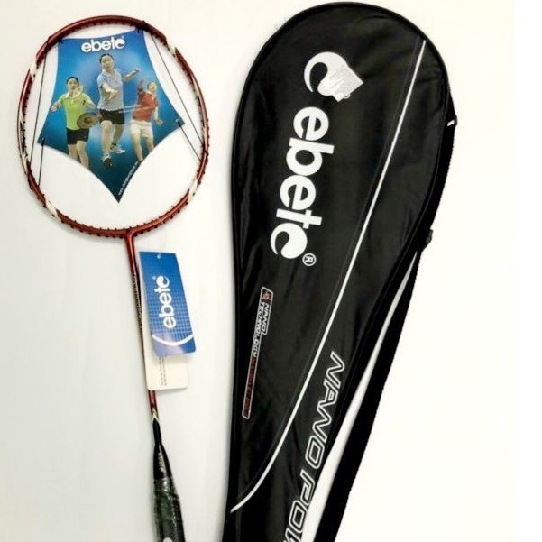 Vợt cầu lông Động lực Ebete Nano 6600, khung vợt cacbon nano siêu bền tặng dây căng vợt và cuốn cán vợt