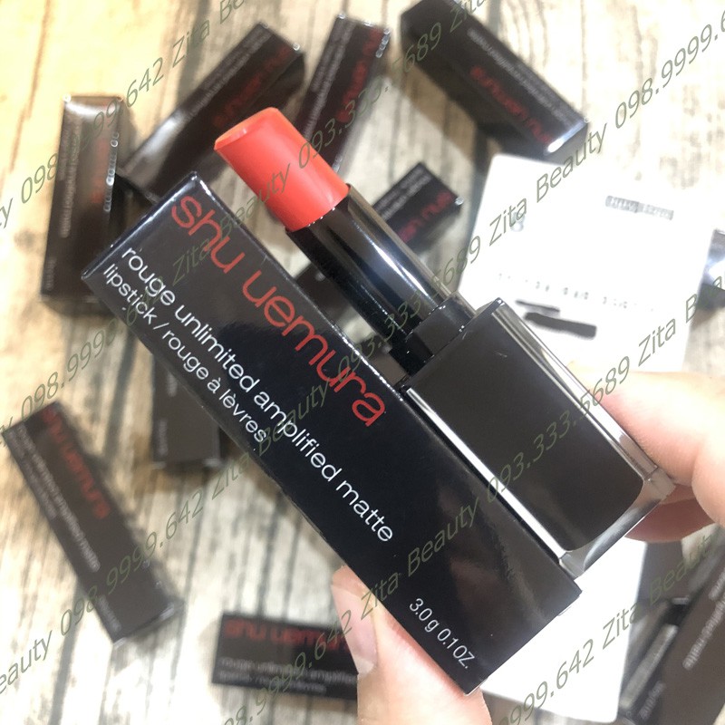 [Bill Duty Free] Son Shu Vỏ Đen Chữ Đỏ Shu Uemura Rouge Unlimited Amplified Matte