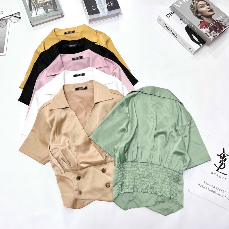 ÁO KIỂU THIẾT KẾ FORM NGẮN