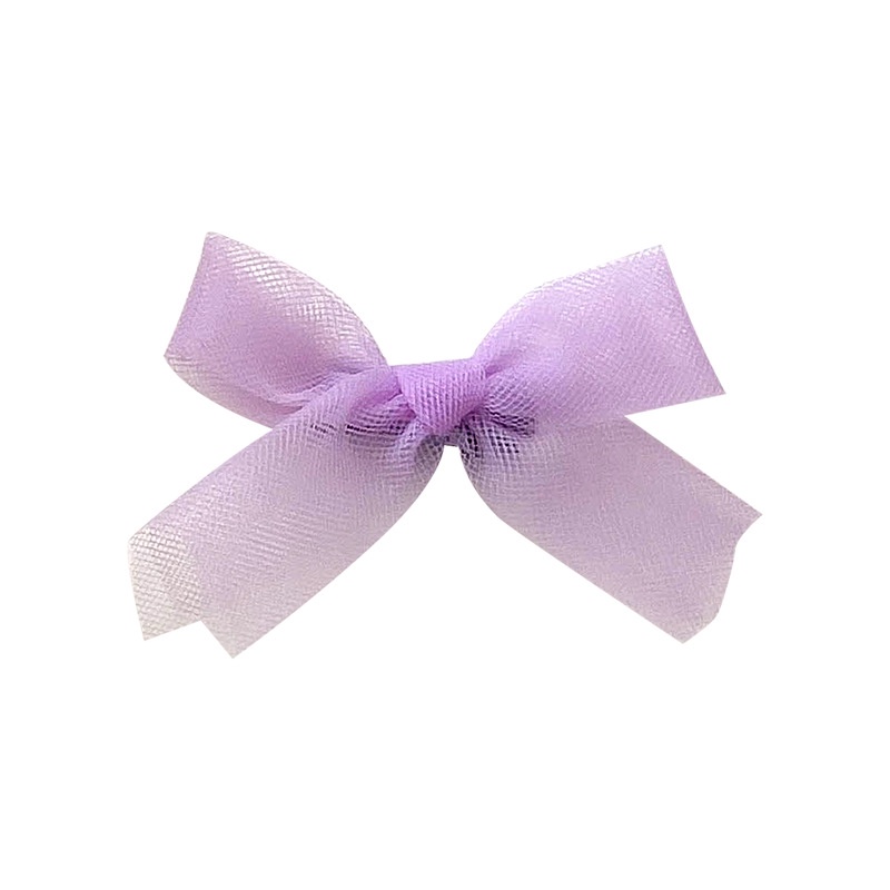 Kẹp tóc lưới đính nơ màu sắc xinh xắn cho bé gái