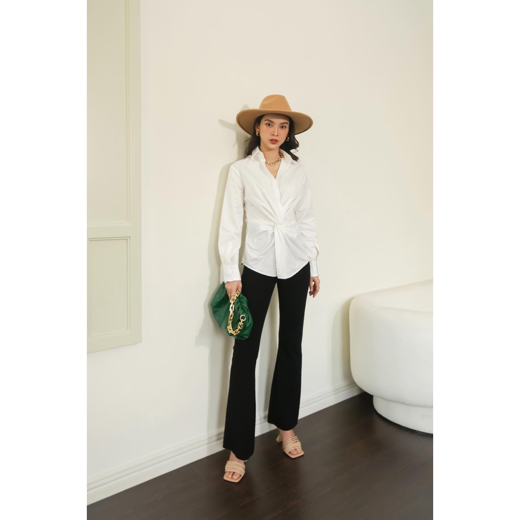 GOÛT DE JUN - Áo Sơmi xoắn eo - Nacoco Shirt