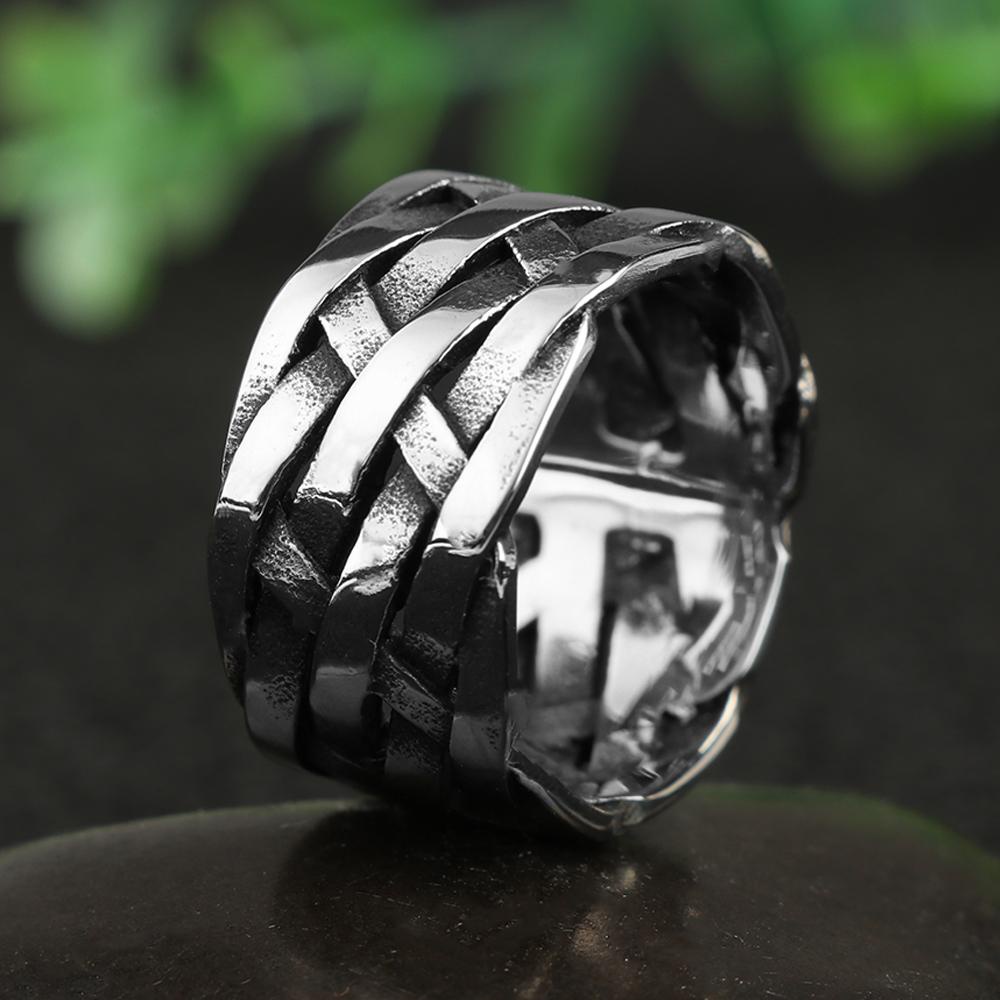 Nhẫn Hình Biểu Tượng Viking Phong Cách Punk Gothic