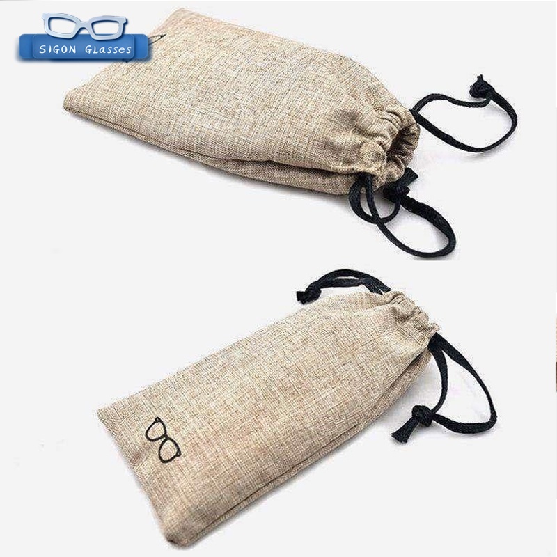 Túi Dây Rút Vải Lanh Đựng Mắt Kính Màu Sắc Đa Dạng