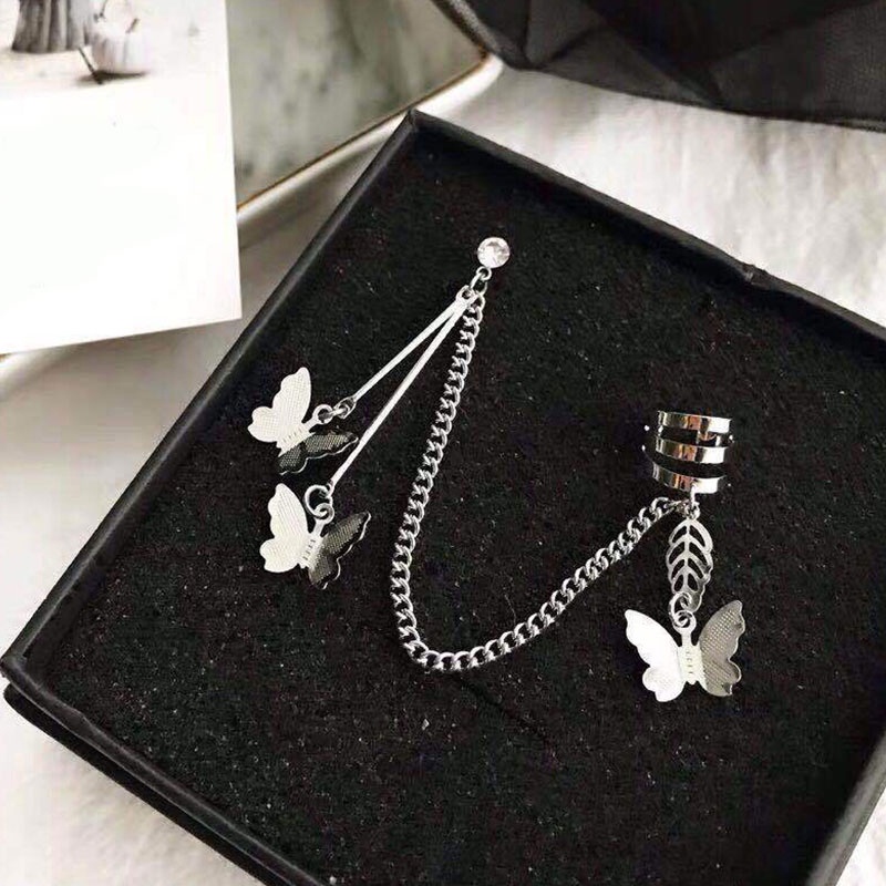 Khuyên kẹp vành tai hình bướm thời trang cho nữ