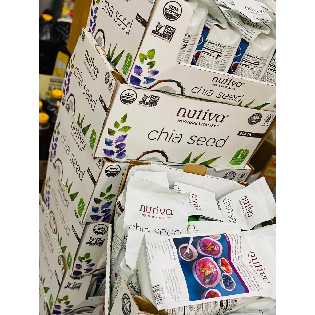 Hạt Chia Hữu Cơ Seed Nutiva 1.36kg Nhập Từ Mỹ