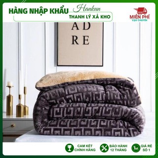 [3.5kg] Chăn lông cừu chữ vạn siêu ấm/mền lông