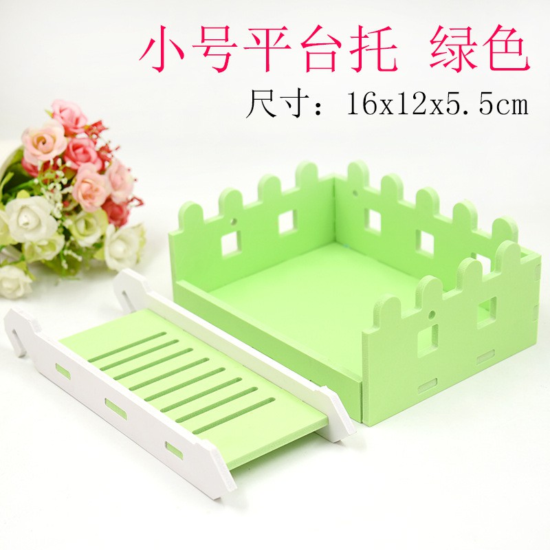 Tầng gỗ màu 16x12x5.5cm cho hamster