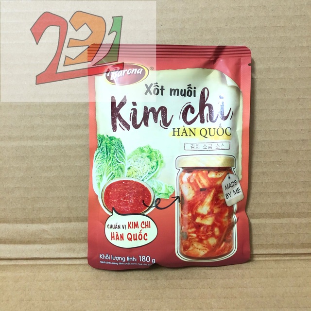 Hộp x10 Túi Xốt Muối KimChi Hàn Quốc 180g