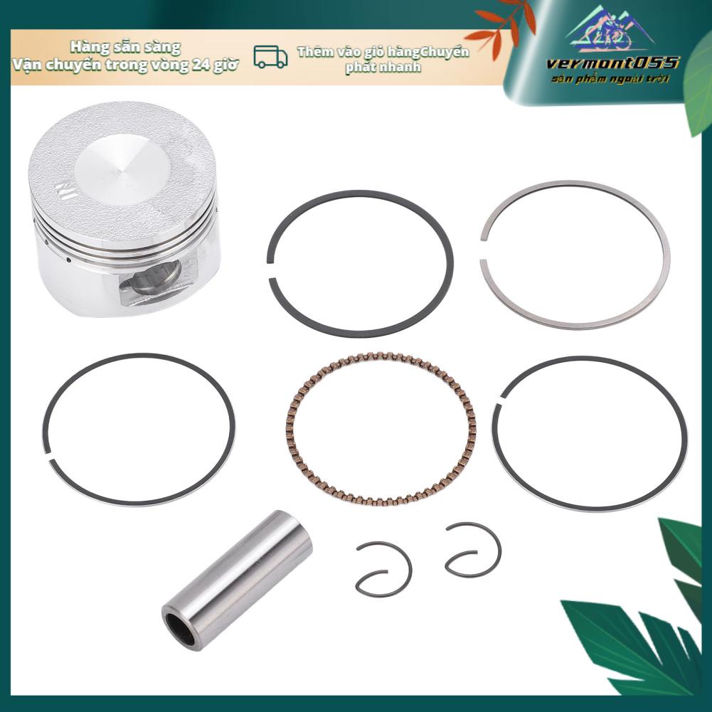 Vermont055 Bộ lắp ráp piston Động cơ hợp kim thép Vòng cho GY6‑125 ​​Go Karts Scooters ATV UTV Motorcycles