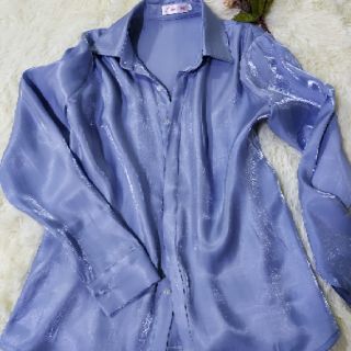 Áo sơ mi lụa ánh kim ( lụa 2 da)