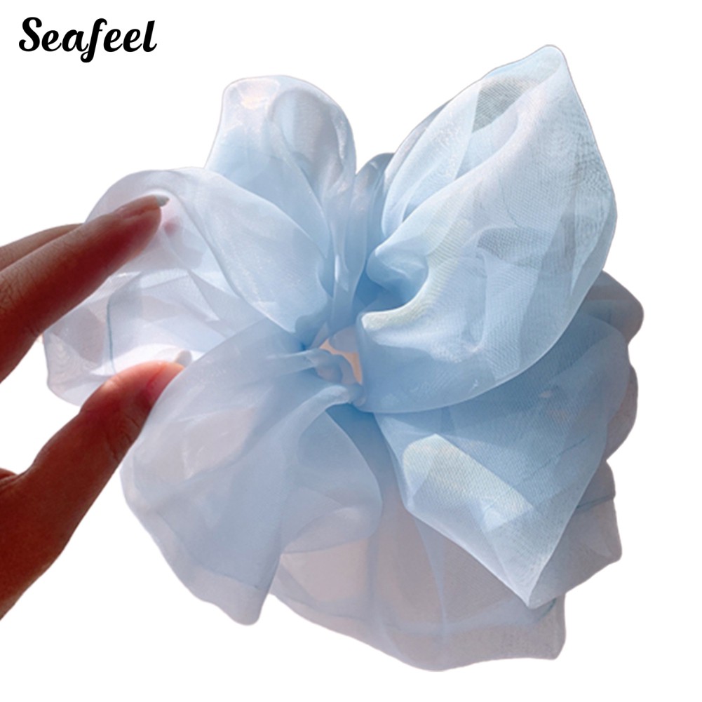 Dây Buộc Tóc Co Giãn Màu Trơn Cho Nữ