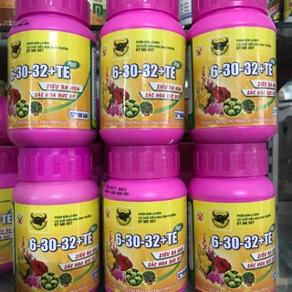 Phân bón lá Đầu Trâu NPK 6-30-32 hủ 100gram Siêu ra hoa - Sắc hoa rực rỡ - STHG
