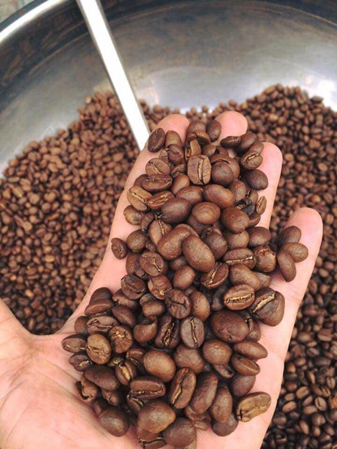 1kg Cà Phê Hạt Robusta Nguyên Chất Rang Mộc 100%