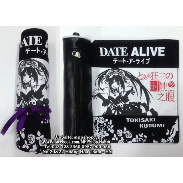 Ví bút cuộn anime manga kurumi datealive