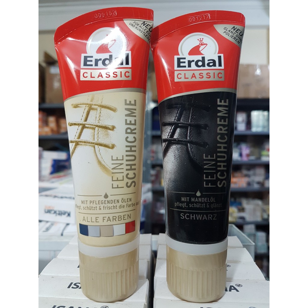 Xi (kem) đánh giầy Erdal Calssic tuýp 75ml của Đức