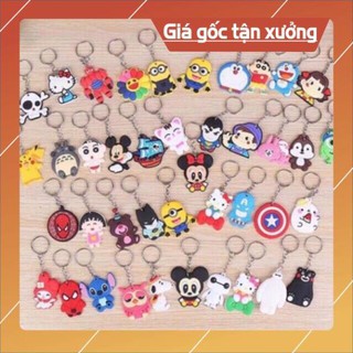 Móc Khoá Hoạt Hình Cute Dễ Thương Mini Một Mặt Silicon Siêu Bền