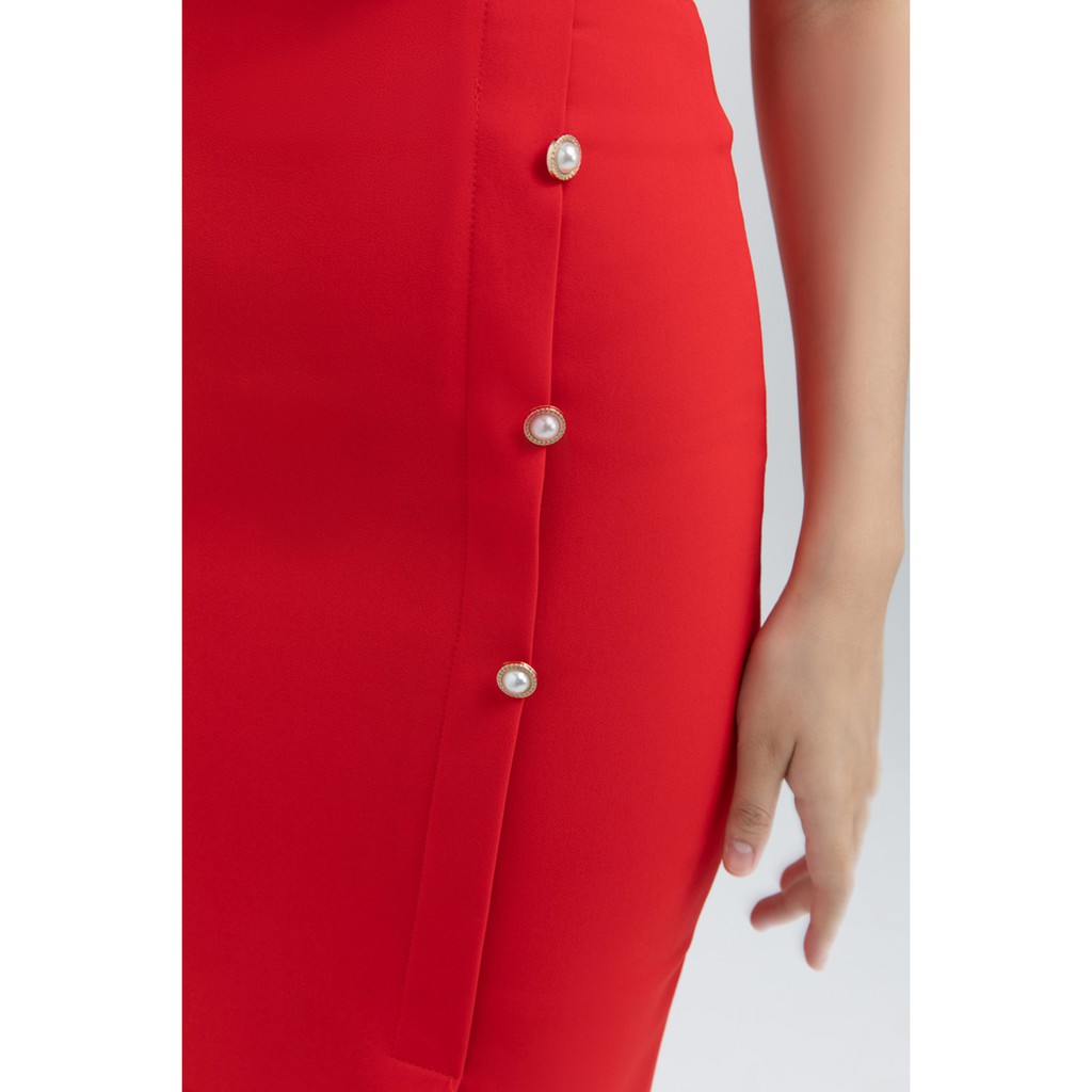 [Mã WABRM4  giảm 15% tối đa 50k đơn 150k] IVY moda Zuýp bút chì đính khuy ngọc MS 31M5550 | BigBuy360 - bigbuy360.vn