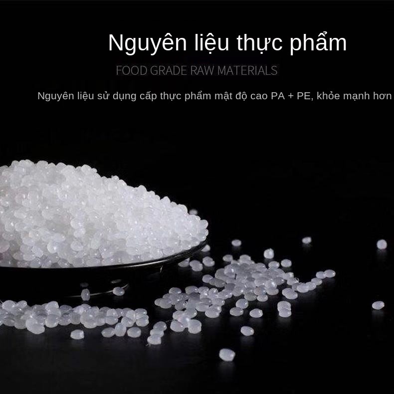 Túi giữ nhiệt chân không đóng gói Thực phẩm gia đình nén kín khí Ziplock trái cây nấu chín trong suốt