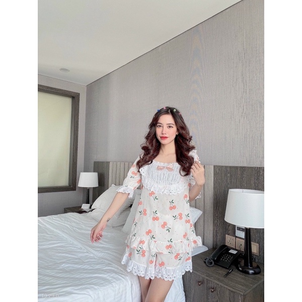[Hàng Mới Về] ĐỒ BỘ BÈO DÁNG TIỂU THƯ VẢI XÔ SIÊU MÁT