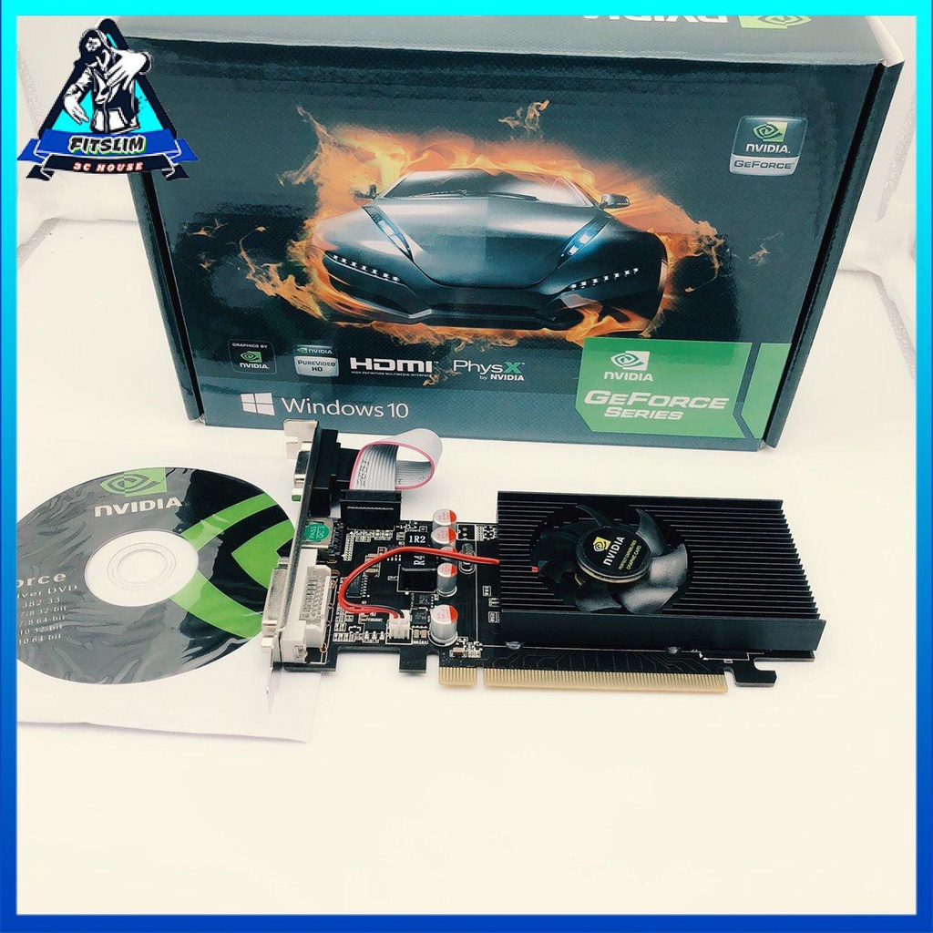 Card đồ họa NVIDIA GeForce GT210 1GB 64bit HDMI VGA / DVI máy tính chơi game