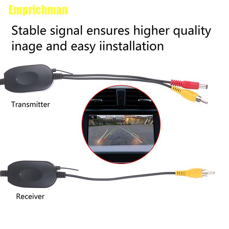 Bộ Truyền Phát Tín Hiệu Video Không Dây 2.4g Và Đầu Thu Cho Camera Chiếu Hậu Xe Hơi 12v