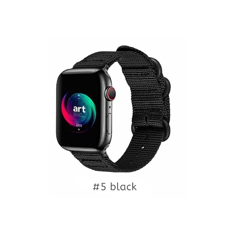 Dây Đeo Đồng Hồ Lykry Cho Apple Watch Series 6/5/4/3/2/1 Nylon Breathable 42mm 44mm 38mm 40mm