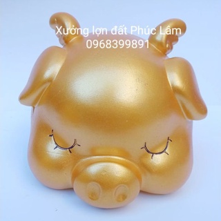 Heo/Lợn đất tiết kiệm, Lợn cánh tiên size to 19x17 cm,  heo đất (ảnh chụp và video thật)