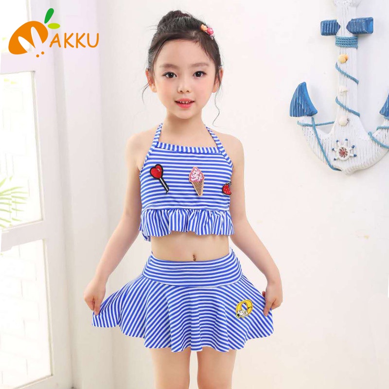 Áo tắm cho bé gái Đồ bơi bé gái đồ bơi áo sơ mi váy màu hồng công chúa dễ thương Quần áo trẻ em Đồ bơi AKKU