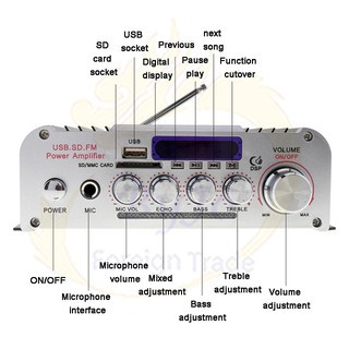 Amply mini Karaoke Kentiger HY 803  âm ly chơi nhạc âm thanh cực đỉnh  hàng loại 1 nhập khẩu  Bảo hành uy tín