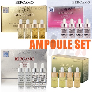 Set tinh chất dưỡng da BERGAMO chứa collagen xóa đi nếp nhăn phục hồi chuyên sâu Serum Bergamo Luxury Gold Collagen & Caviar