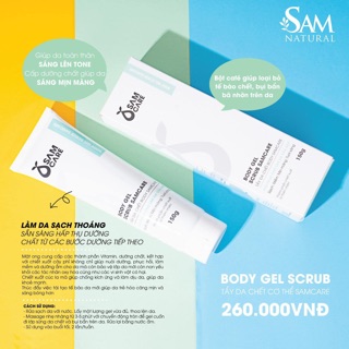 Tẩy da chết Body Samcare, Sam Natural