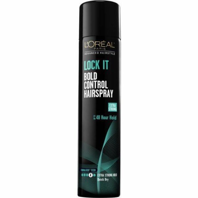 keo xịt tóc loreal lock it bold control mỹ