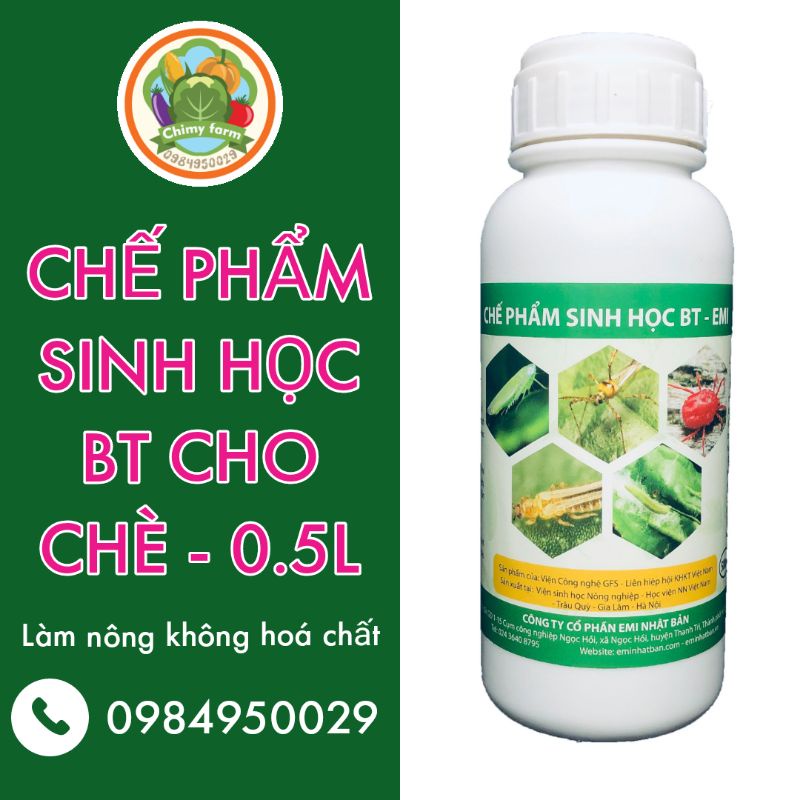 Chế phẩm trừ sâu sinh học BT-EMI cho chè xanh (Chai 0.5l)