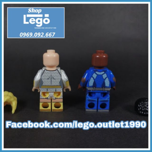 Xếp hình The Boys
Siêu anh hùng Homelander - Starlight - A-Train - Translucent - Black Noir Lego Minifigures Kopf KF6103