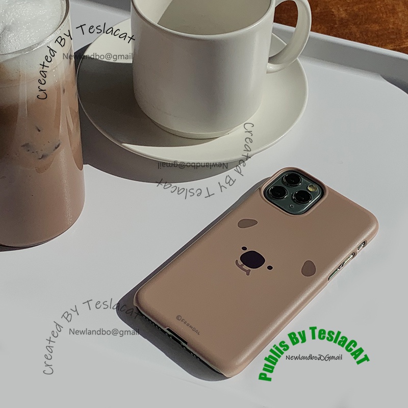 Silicone Ốp Điện Thoại Silicon Hình Gấu Nâu Cho iPhone 14 13 12 11 Pro max 12 Mini 13 Mini XR 7 Plus 8 Plus SE2 SE3 6 Plus 6s