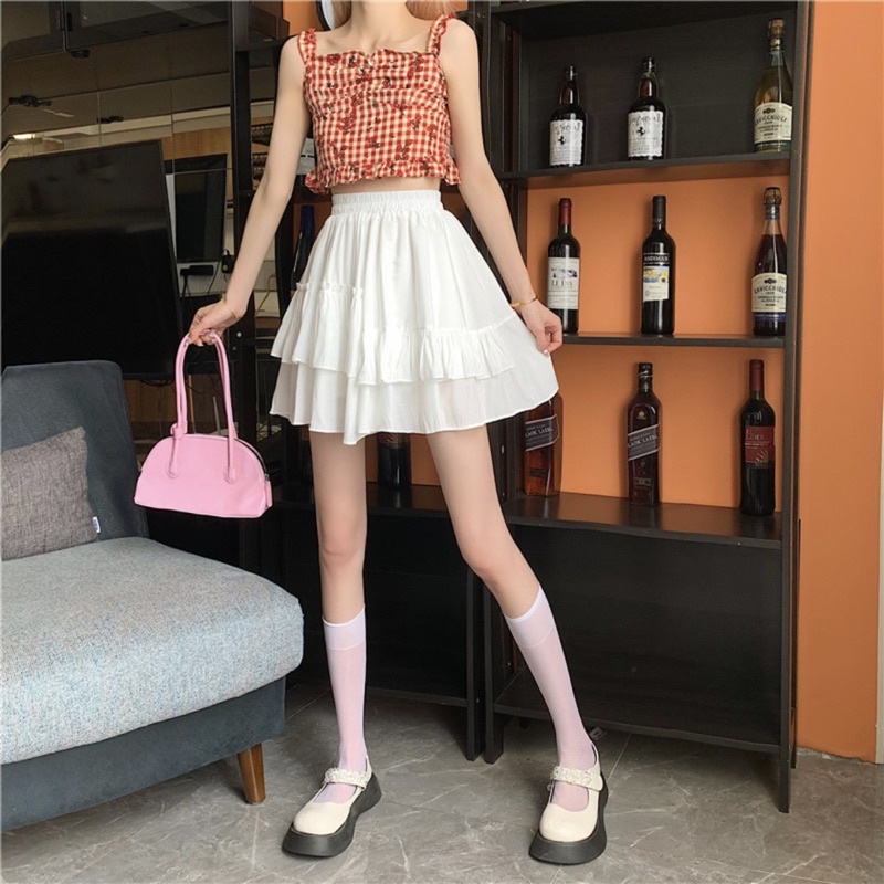 Chân váy ngăn dáng xoè xếp tầng thời trang nữ | BigBuy360 - bigbuy360.vn