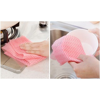 Cuộn Giấy Lau Đa Năng, Khăn lau bếp Vải Không Dệt đa năng tiện dụng